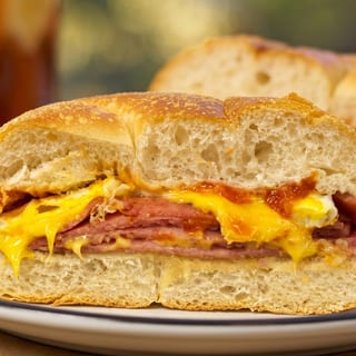 Taylor Ham and Cheese Sandwich