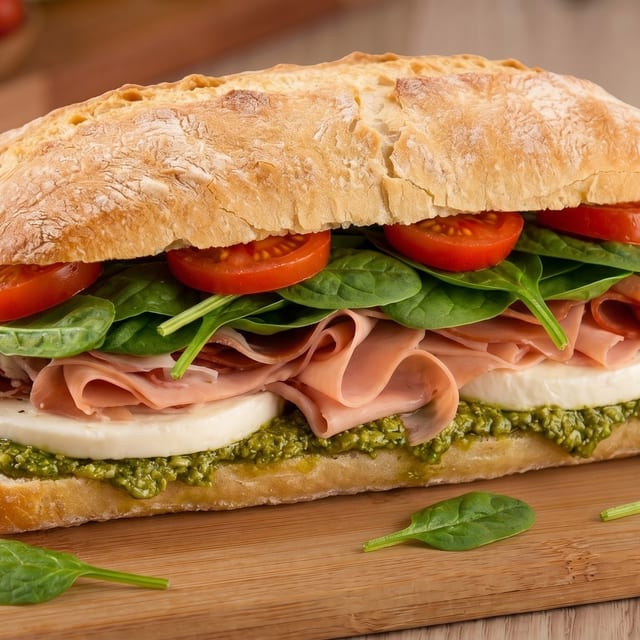 27. Prosciutto and Mozzarella Sub.