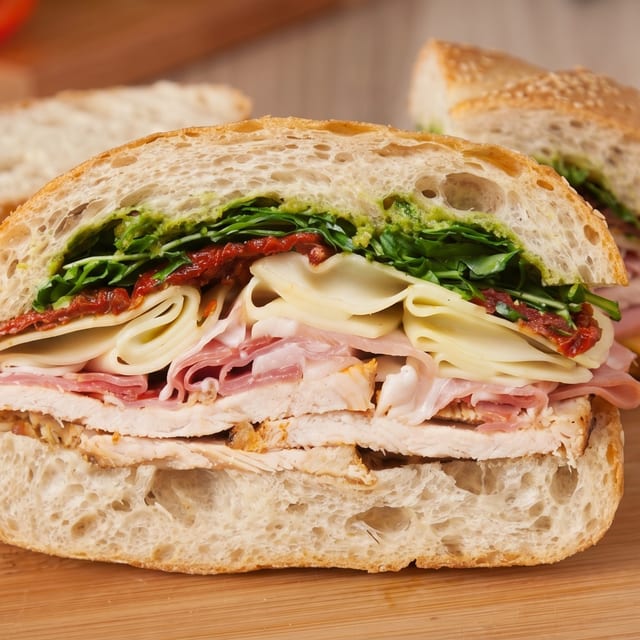 12. Turkey, Salami and Cheese Sub.