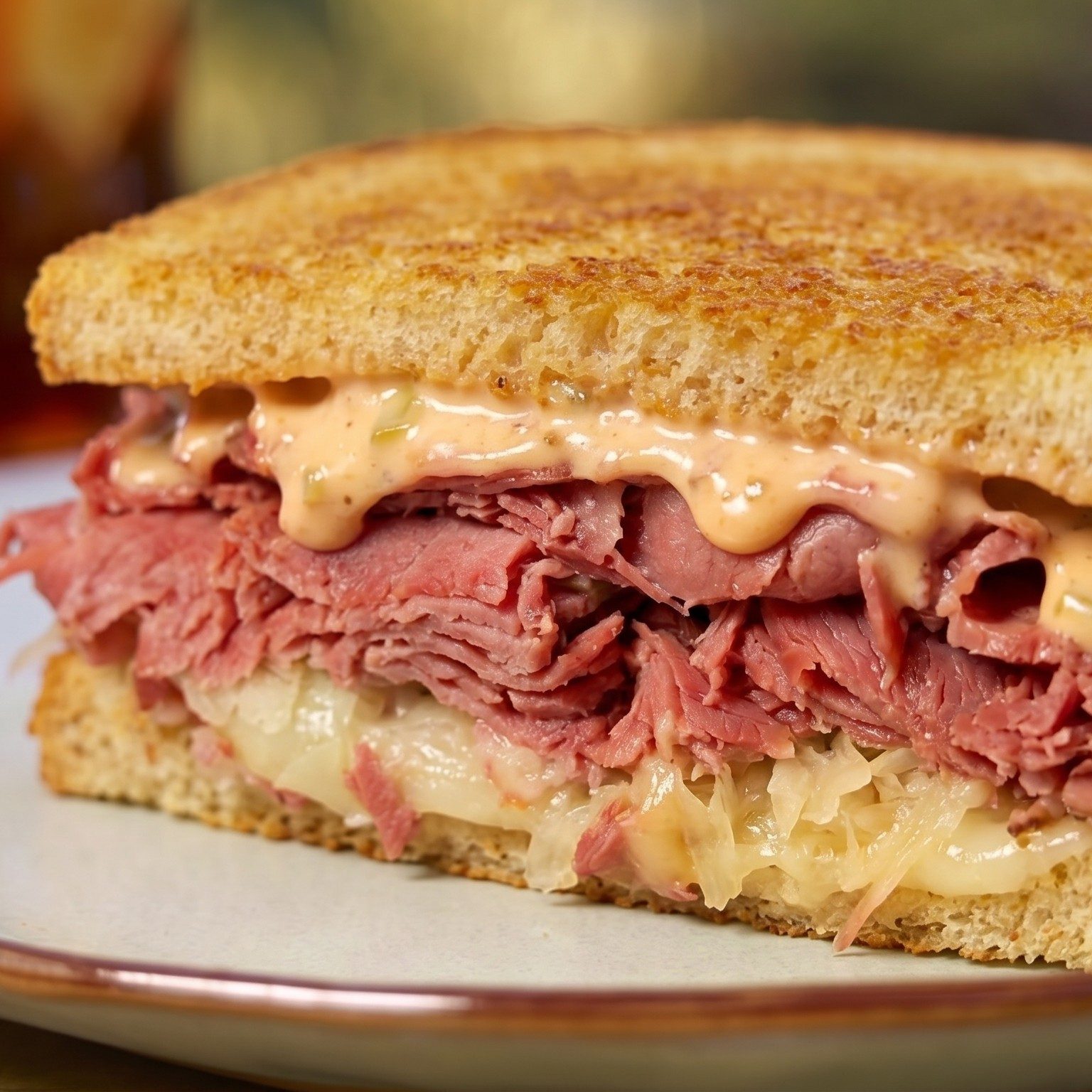 Corned Beef Reuben.