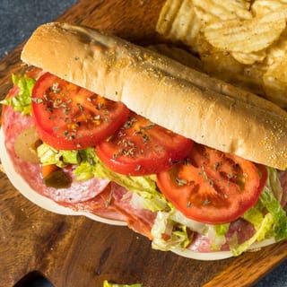 28. Ham, Salami, Prosciutto, Capicola, Fresh Mozzarella, Roasted Peppers, Balsamic Sub