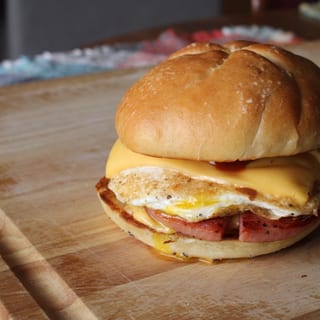 Taylor Ham with 2 Eggs and Cheese