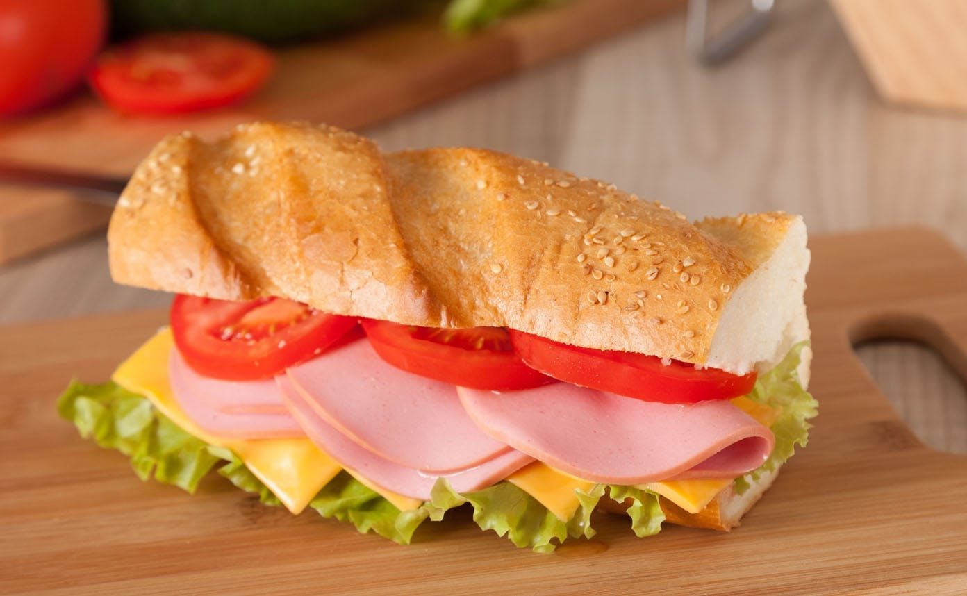 10. Bologna and Cheese Sub.