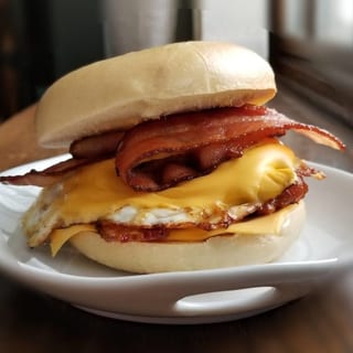 Bacon with 2 Eggs and Cheese Sandwich