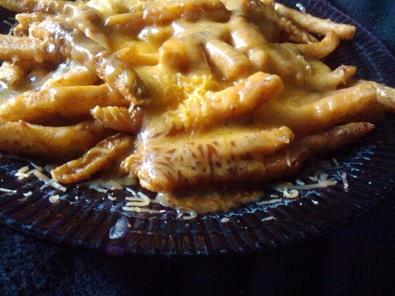 French Fries with Mozzarella and Gravy AKA Disco Fries.