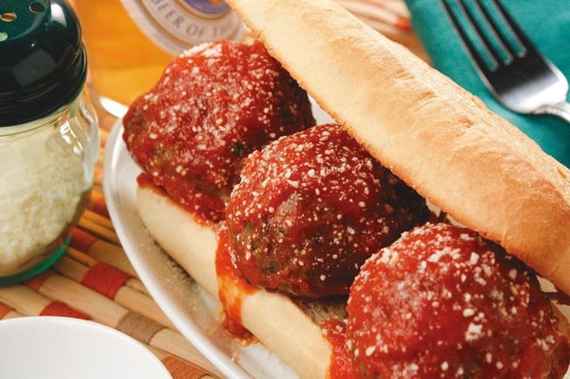 Meatball Italian Sandwich.